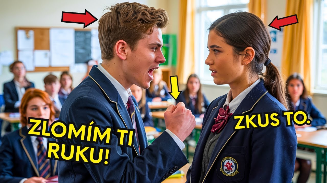 Šikana si pohrávala s novou dívkou. Velká chyba! O minutu později prosil o slitování...