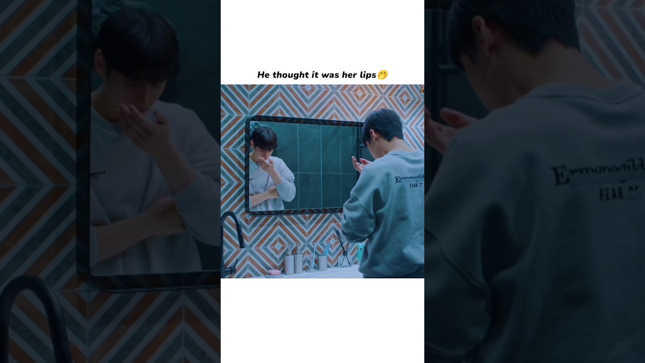 Lipstick Made Him Crazy 🤭😅|True Beauty Romantic Scene |#shortsfeed #fy