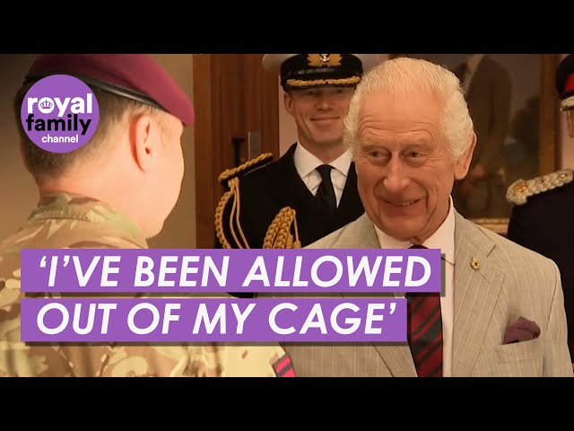 King Jokes He’s Been ‘Allowed Out of His Cage’ to Visit Army Training Base class=