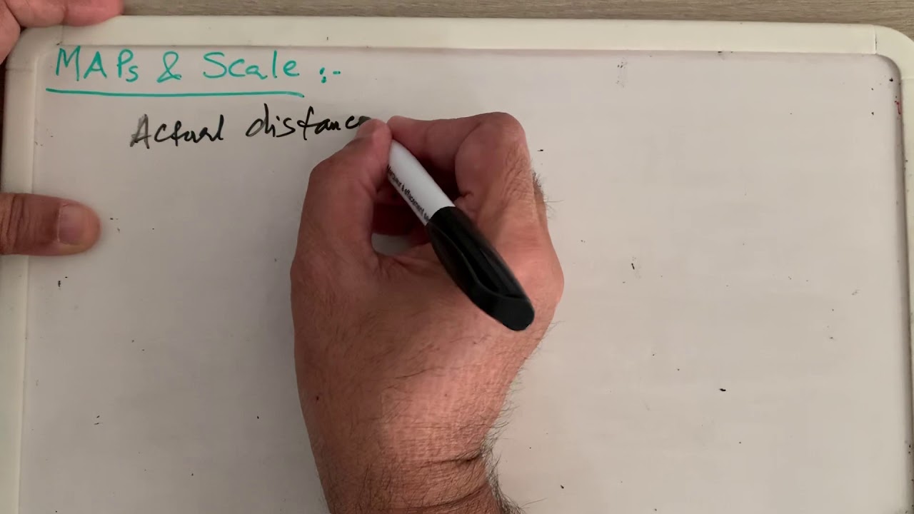 Maps and Scale on the maps, finding actual distances of scale and ...