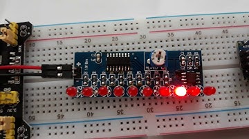 CD4017 and NE555 LED Chaser Circuit