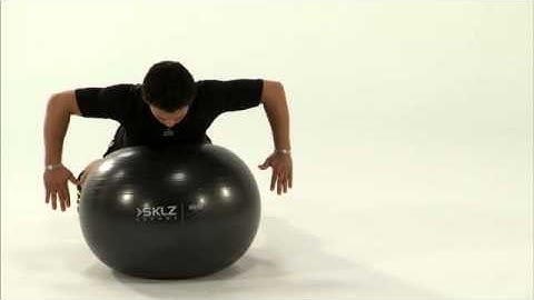 Stability Ball Row to External Rotation