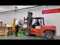 The cut aluminum coil is being rotated on the aluminum coil rotating table#aluminiumcoil