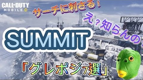 「知らなきゃ損‼️」CODモバイル　SUMMITのグレポジ7選‼️サーチ勢に刺さりまくり‼️