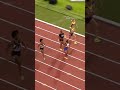 TINA CLAYTON PUTS ON A CLINIC IN THE 100M!