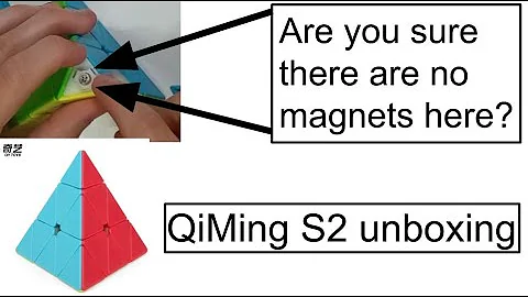 Are you sure there are no magnets? | QiYi QiMing S2 Pyraminx unboxing