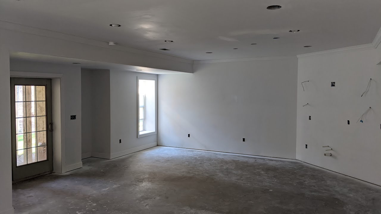 Drywall, Mud, Trim, Primer Update | Finished Basement DIY | Episode 12 ...
