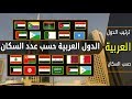 ماهي اكبر واصغر دولة عربية - كم يشكل العرب بالنسبة للعالم- ترتيب الدول العربية حسب السكان