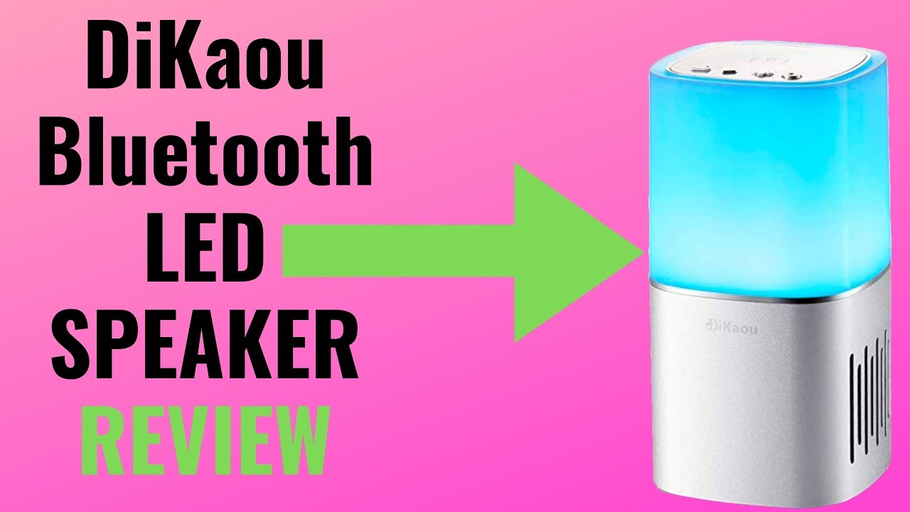 DiKaou LED Bluetooth Speaker Review - YouTube