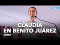  en vivo claudia termina jornada en la alcalda benito jurez