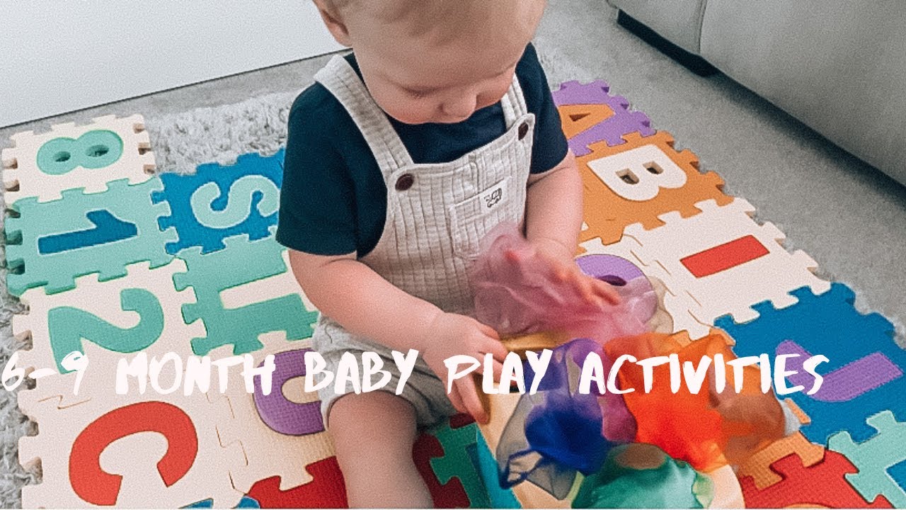 How to entertain a 6 - 9 month baby | Baby playtime activity ideas ...