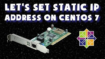 How to set static ip address on Linux Centos 7 virtual machine