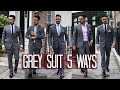 How to Wear a Grey Suit 5 ways | Men's Style & Fashion Lookbook