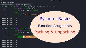Python Basics - 33 - Function Arguments - Packing & Unpacking