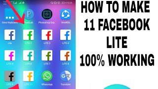How to make 11 FACEBOOK lite 100% working just 2 mint fast and save screenshot 4