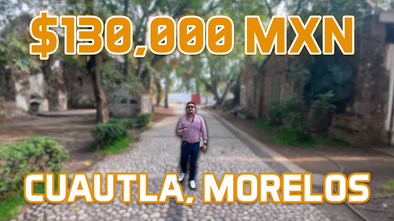 VENTA de terreno en increíble zona histórica y natural de Cuautla, Morelos.