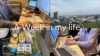 [Living Alone in Bangkok] Life of corporate Girl, Week of Deadline, Groceries shopping, Rainy season