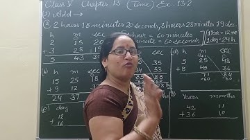 Class 5th Mathematics Chapter-13(Time) Exercise-13.2 (Addition) fully explained Solution