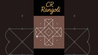 Simple Geometric Kolam | Elegant Rangoli Design @CRRangoli