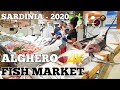 ALGHERO FISH MARKET - SARDINIA - ITALY - AUGUST 2020 - GOPRO - 4K