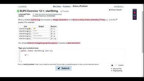 Practice It : starString (Recursion)