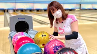 ボウリング女子の練習風景81（Bowling Practice）2021/6