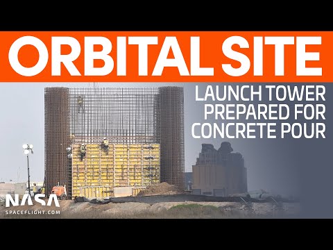 Integration Tower Prepared for Concrete Pour | SpaceX Boca Chica