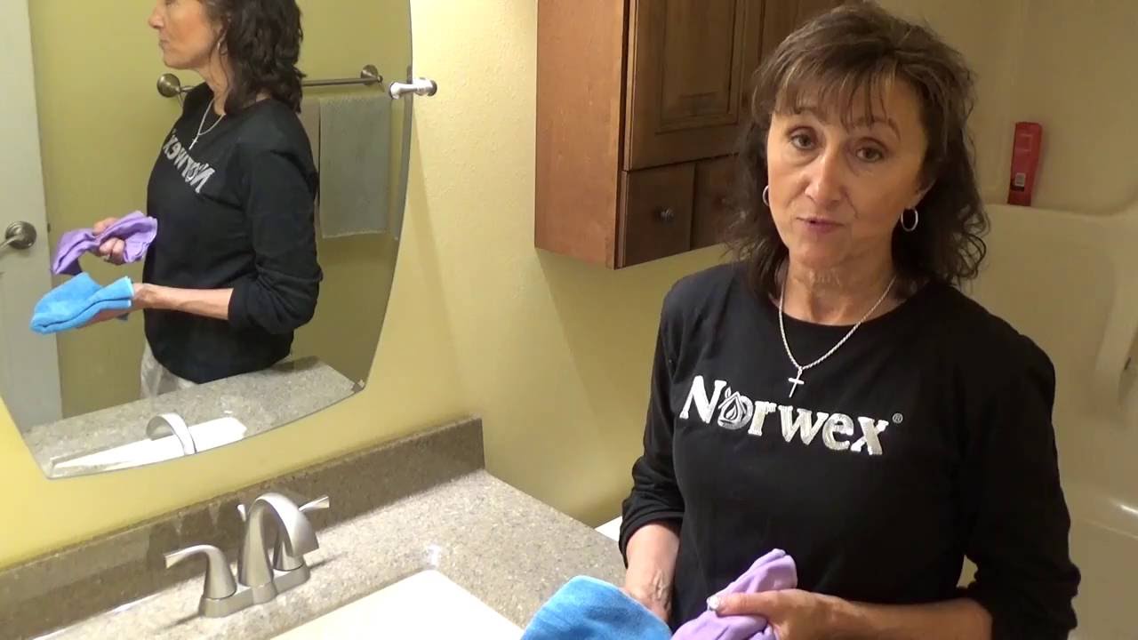 6 Norwex Bathroom Cleaning Demo YouTube