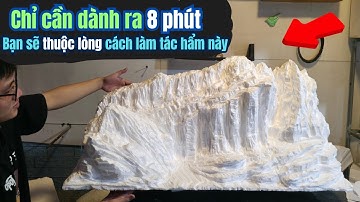 Hướng dẫn làm hòn non bộ núi đá bằng xốp sắc sảo từng chi tiết