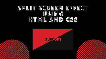 Split Screen Effect Using HTML And CSS with Source Code | Tutorial | Intellect Harsh