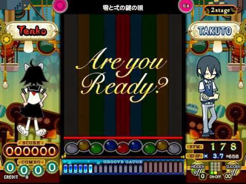 ポップン 零と弌の鍵の唄 Ex S乱 3回 Youtube