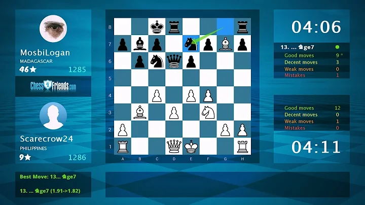 Chess Game Analysis: Scarecrow24 - MosbiLogan : 1-0 (By ChessFriends.com)