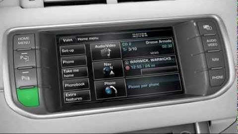 Range Rover Evoque Touchscreen Shortcuts