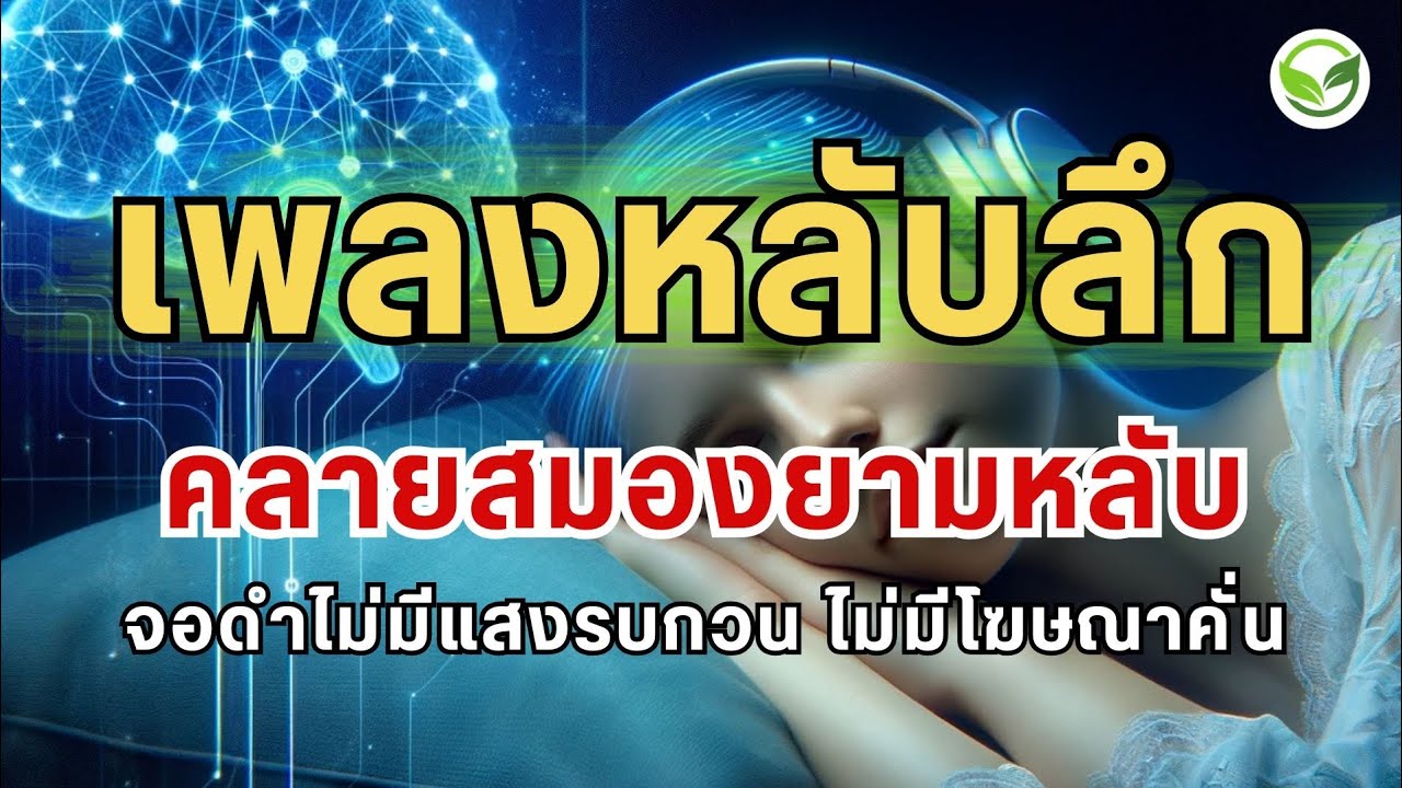 เพลงหลับลึก ผ่อนคลายสมองยามหลับ  เพลงกล่อมนอนผู้ใหญ่ ดนตรีผ่อนคลายสมอง ดนตรีบำบัดจิตใจ เพลงผ่อนคลาย