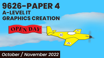 9626 Paper 4 - A Level IT October/November 2022 - Graphics Creation in #adobeillustrator