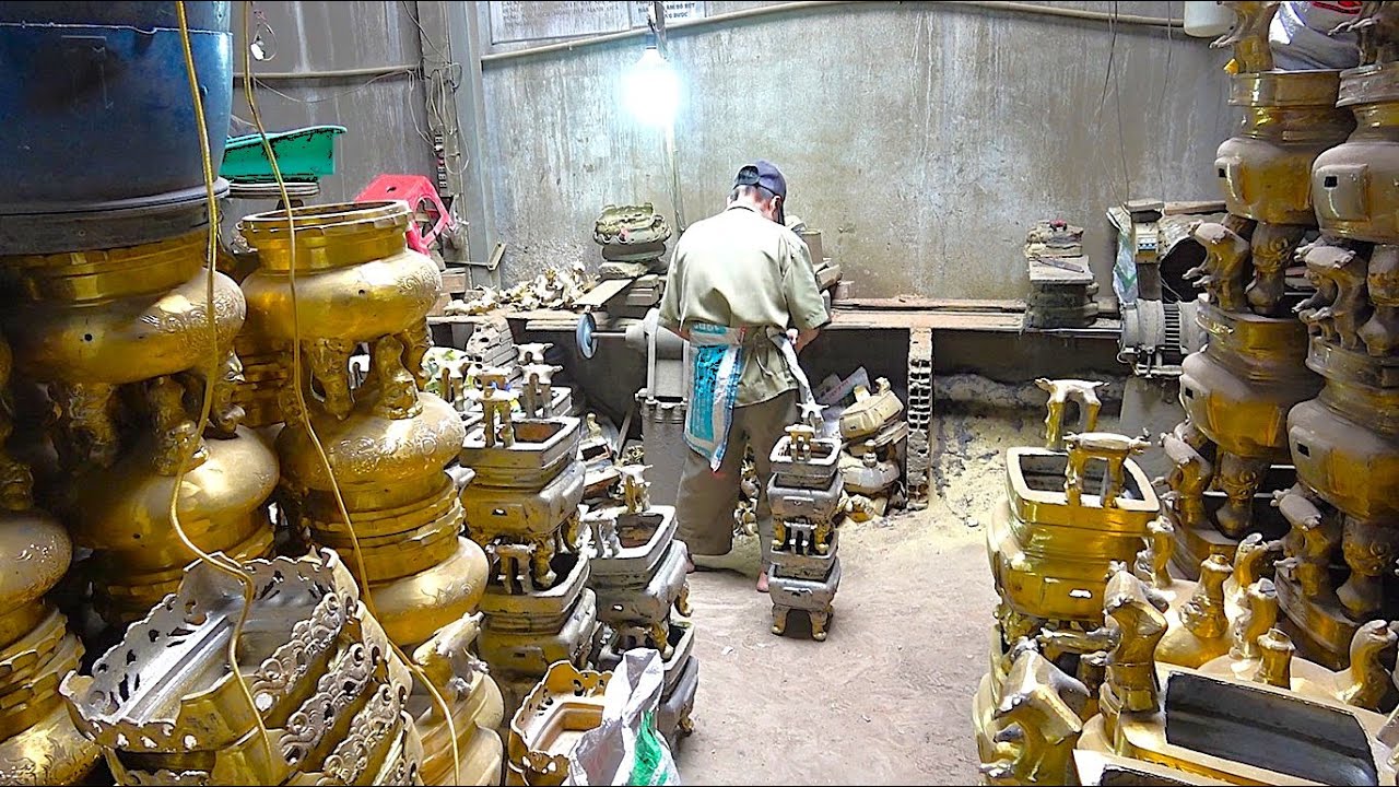 Завод по производству бронзы, которому 100 лет, всё ещё существует во Вьетнаме? Невероятный процесс!