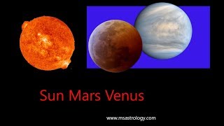 Sun Mars Venus Conjunction. MS Astrology - Vedic Astrology in Telugu Series.