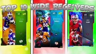 TOP 10 WIDE RECEIVERS IN MADDEN 24 ULTIMATE TEAM!!