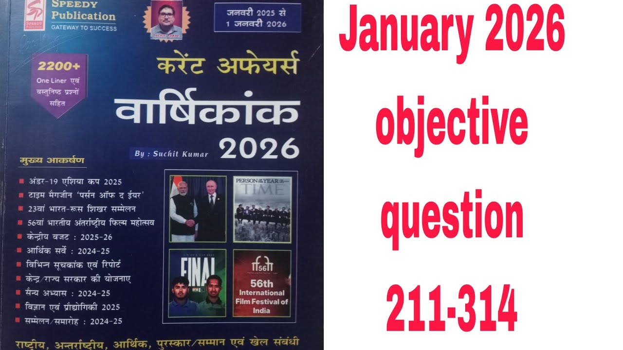 Speedy current affairs objective question 211-314