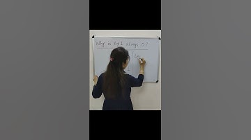 Why is log 1 always 0?  #shorts   #maths