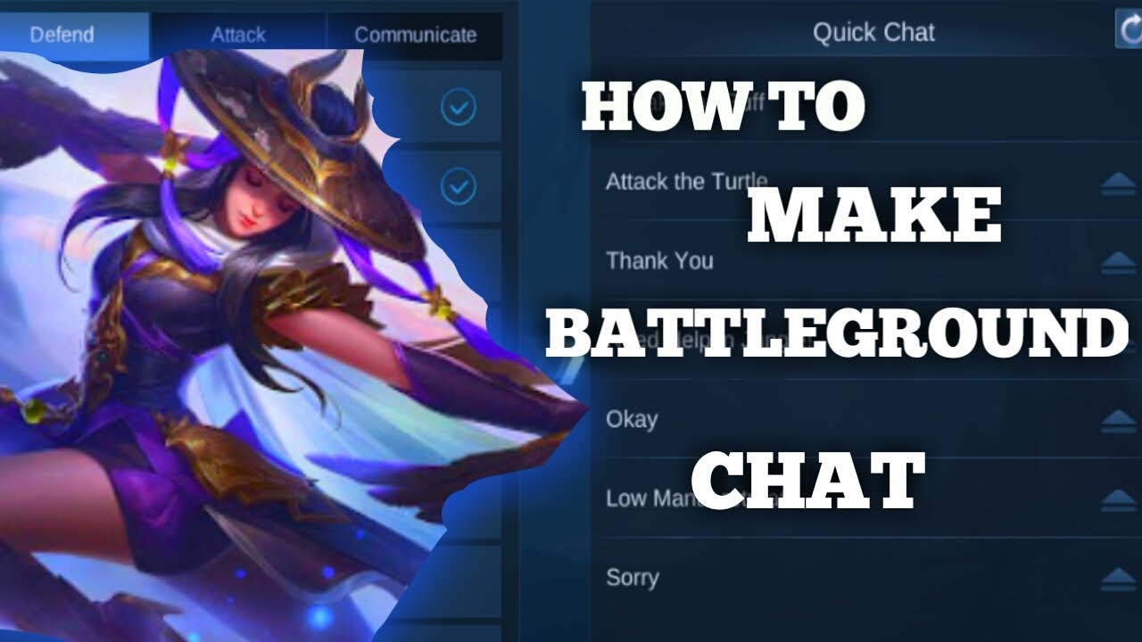 Mobile Legends Change Battleground Chat