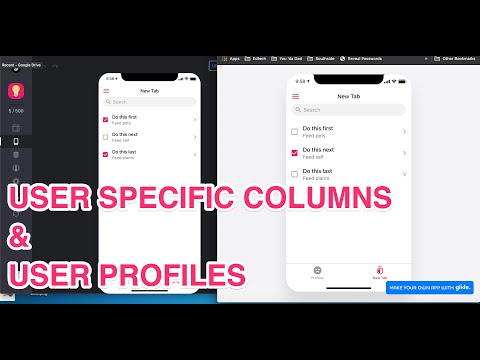 Glide: User Specific Columns and User Profiles Demo