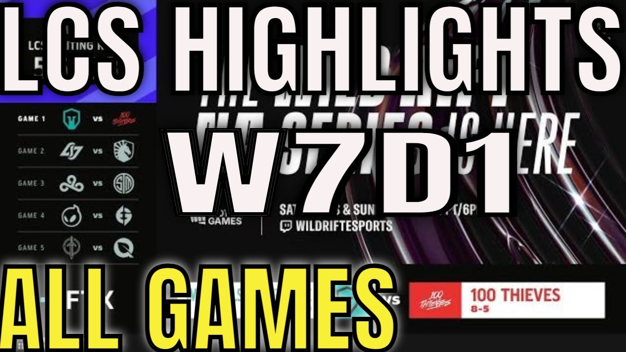 LCS Highlights ALL GAMES W7D1 Spring 2022 | Week 7 Day 1