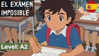 Start Learning Spanish with an Easy Story — The Impossible Exam (A1–A2)