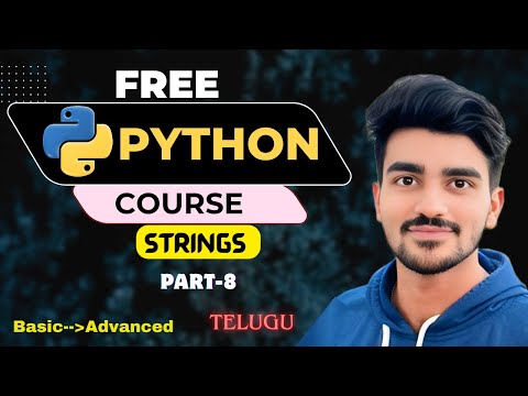 Strings in Python🐍|  Explained in Telugu Easy way