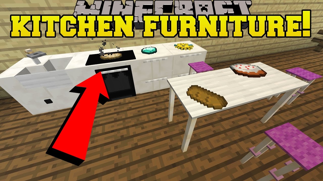 Minecraft 5 Pieces Of Epic Kitchen Furniture Custom Command