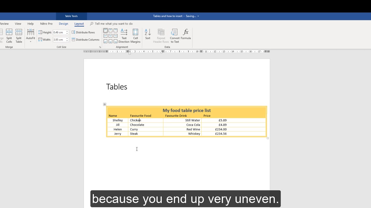 How to Resize a Table in Microsoft Word - YouTube