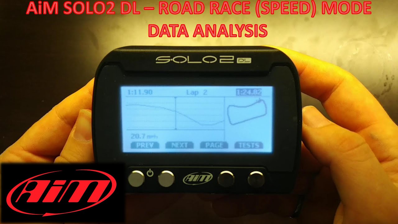  Update AiM SOLO2 DL Road Racing (Speed) Data Analysis
