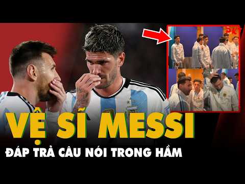 MESSI HỨNG HẾT TỘI, đồng đội - kiêm vệ sĩ De Paul ĐÃ BẢO VỆ MESSI VÀ KÍNH TRỌNG ANH như thế này