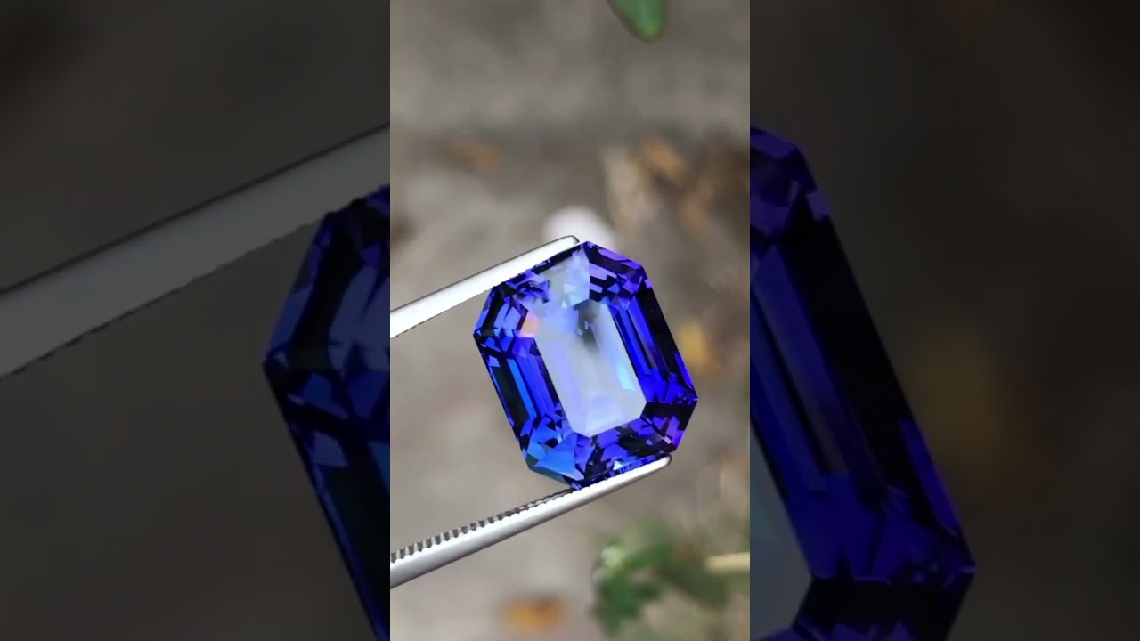 Tanzanite best faceted for the jewellery from Afghanistan